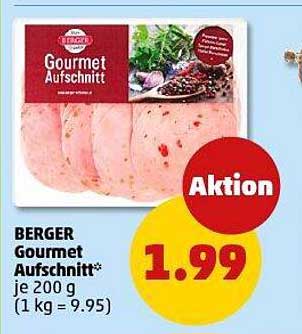 BERGER Gourmet Aufschnitt* je 200 g