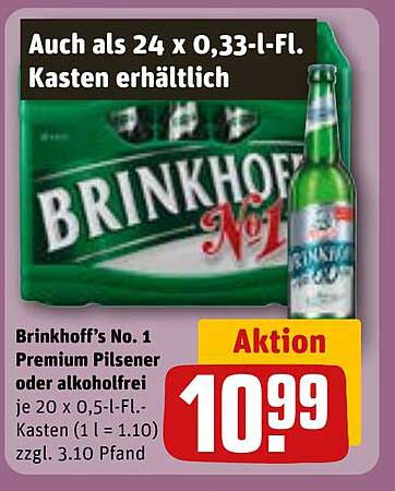 Brinkhoff's No. 1 Premium Pilsener oder alkoholfrei