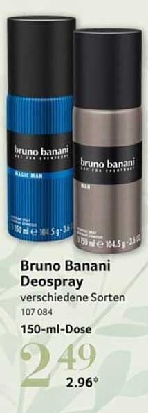 Bruno Banani Deospray verschiedene Sorten - 150 ml-Dose