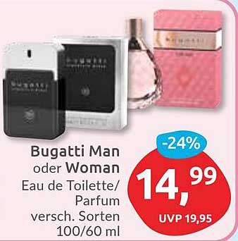 Bugatti Man oder Woman Eau de Toilette/Parfum 100/60 ml