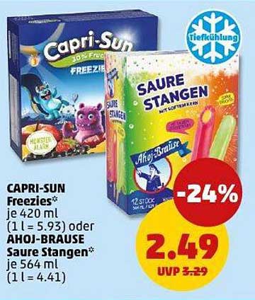 CAPRI-SUN Freezies oder AHOI- BRAUSE Saure Stangen