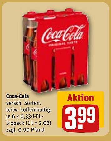 Coca-Cola Sixpack 6 x 0,33 L – Jetzt günstiger kaufen!