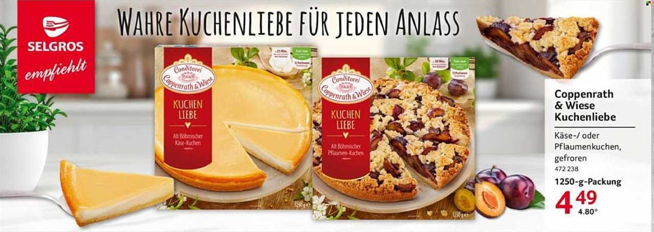 Coppenrath & Wiese Kuchenliebe - Käse- oder Pflaumenkuchen, gefroren