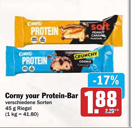 Corny your Protein-Bar verschiedene Sorten 45 g Riegel
