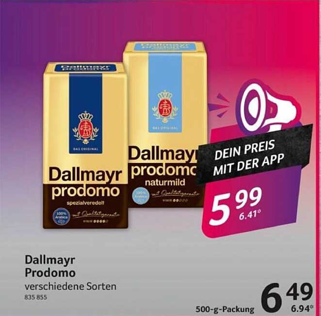 Dallmayr Prodomo verschiedene Sorten