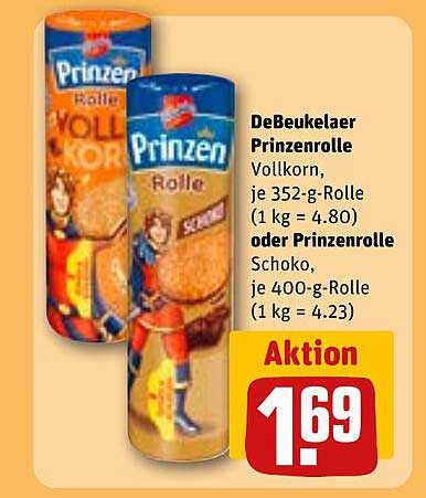 DeBeukelaer Prinzenrolle Vollkorn oder Schoko