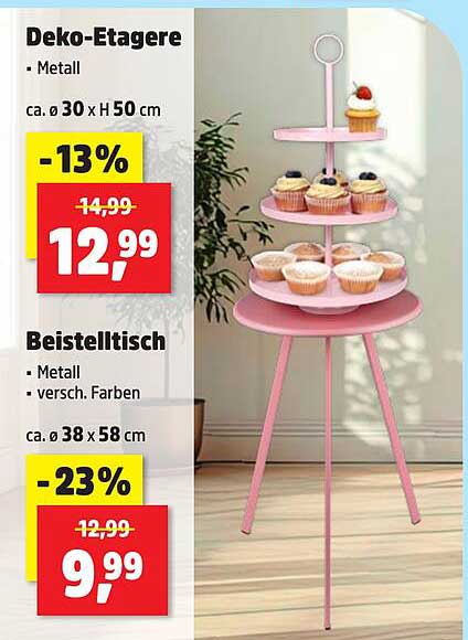 Deko-Etagere und Beistelltisch