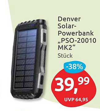 Denver Solar-Powerbank „PSO-20010 MK2“