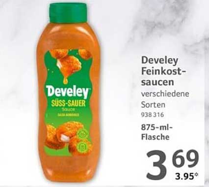 Develey Feinkostsaucen - Süß-Sauer 875 ml