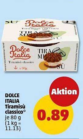 DOLCE ITALIA Tiramisu classico* 80 g zum Spitzenpreis!