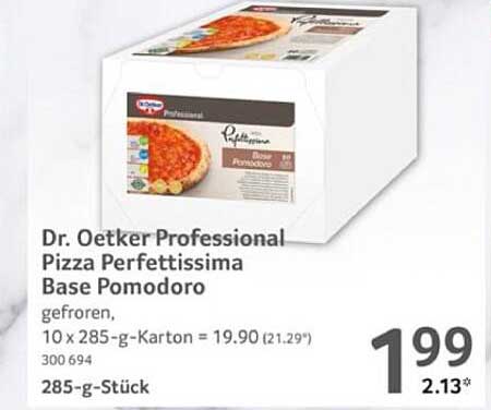 Dr. Oetker Professional Pizza Perfettissima Base Pomodoro