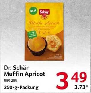 Dr. Schär Muffin Apricot 250-g-Packung