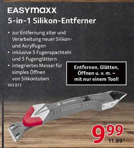 EASYmaxx 5-in-1 Silikon-Entferner