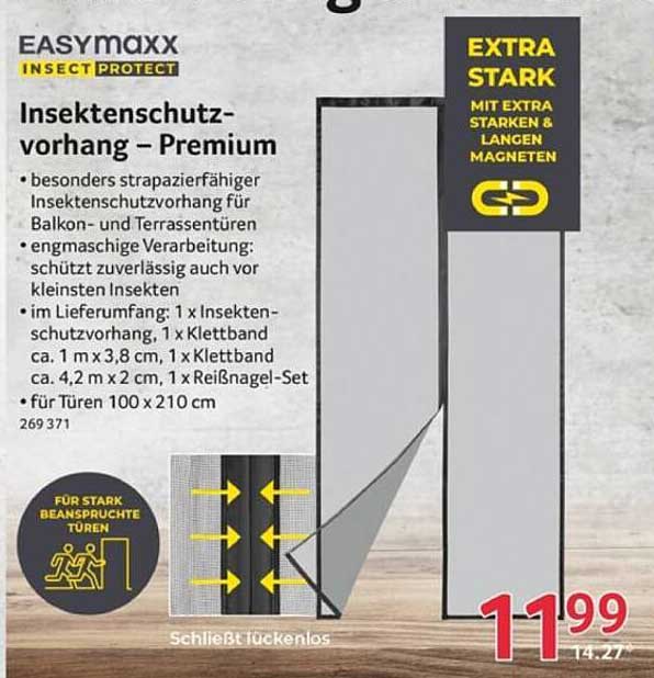 EASYmaxx Insektenschutzvorhang – Premium