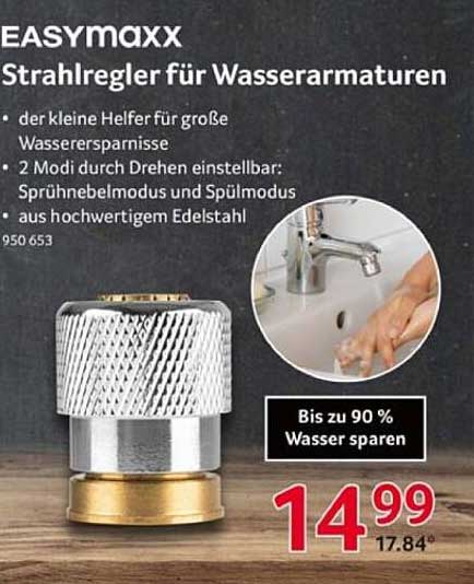 EASYmaxx Strahlregler für Wasserarmaturen