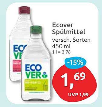 Ecover Spülmittel - verschiedene Sorten 450 ml