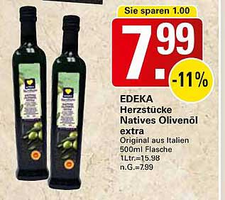 EDEKA Herzstücke Natives Olivenöl extra 500ml