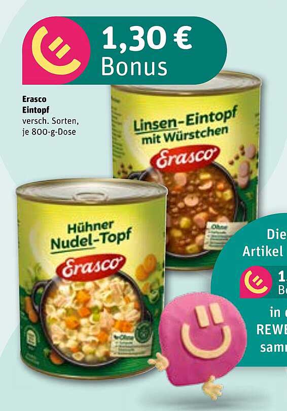 Erasco Eintopf, 800-g-Dose, verschiedene Sorten