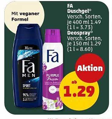 FA Duschgel und Deospray - Aktion vom 12.05.2025 bis 17.05.2025