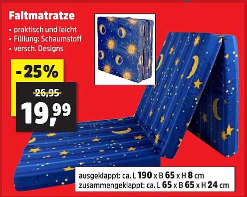 Faltmatratze - Praktisch und leicht für jeden Bedarf