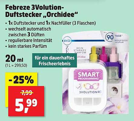 Febreze 3Volution-Duftstecker 'Orchidee'