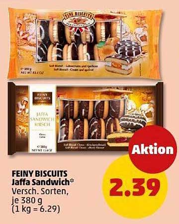 FEINY BISCUITS Jaffa Sandwich - Verschiedene Sorten, je 380 g