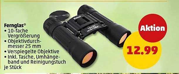Fernglas 10-fache Vergrößerung mit 25 mm Objektivdurchmesser