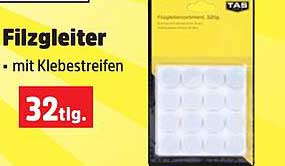 Filzgleiter - 32 tlg. mit Klebestreifen