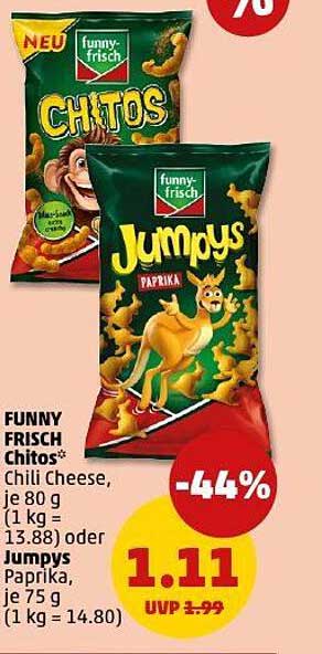 FUNNY FRISCH Chitos Chili Cheese und Jumpys Paprika