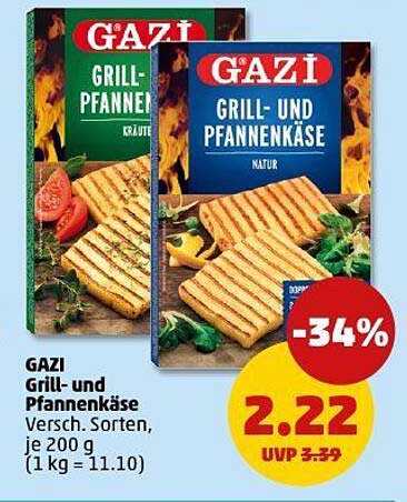 GAZI Grill- und Pfannenkäse, 200 g - Jetzt nur 2,22 €