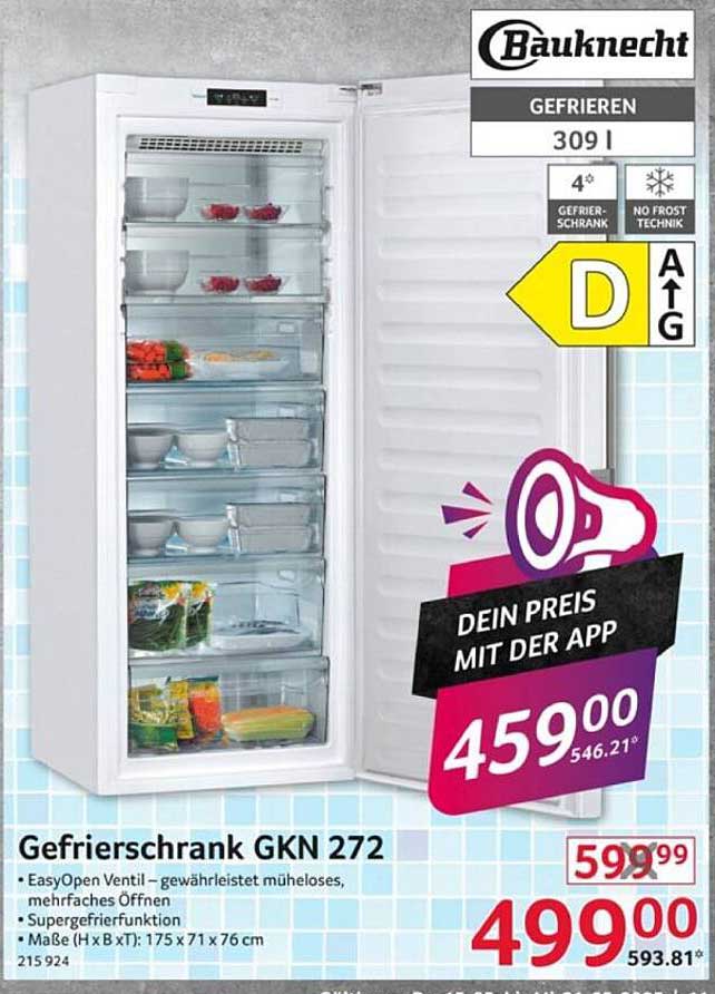 Gefrierschrank GKN 272 – Hochleistungs-Kühltechnik für Ihr Zuhause