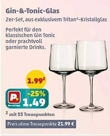 Gin-&-Tonic-Glas 2er-Set aus exklusivem Tritan®-Kristallglas