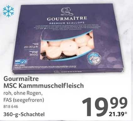 Gourmaître MSC Kammmuschelfleisch 360 g