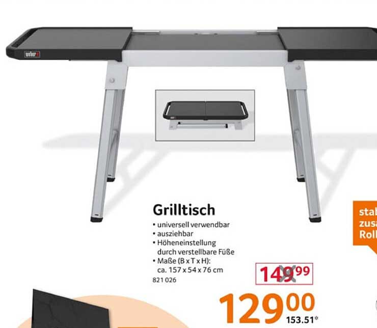Grilltisch - universell verwendbar und ausziehbar