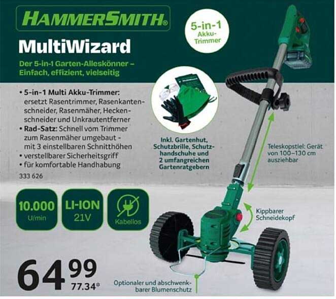 HAMMERSMITH MultiWizard – 5-in-1 Akku-Trimmer
