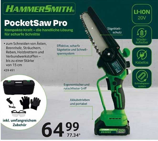 HammerSmith PocketSaw Pro - Die handliche Lösung für scharfe Schnitte