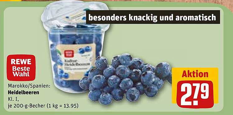 Heidelbeeren Kl. I, 200-g-Becher