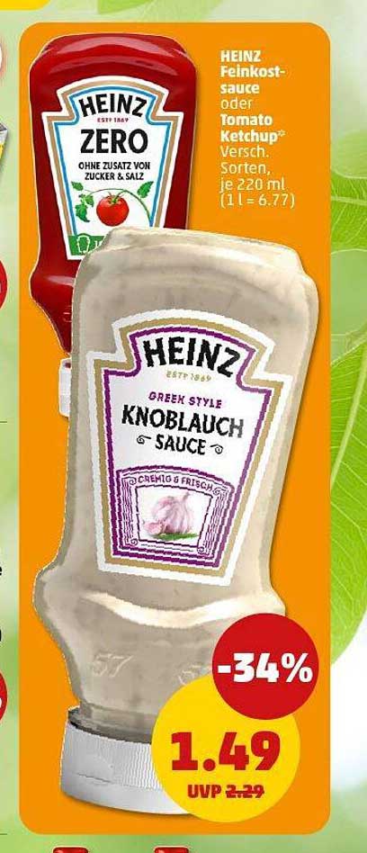 HEINZ Knoblauch Sauce 220 ml - jetzt 34% günstiger!