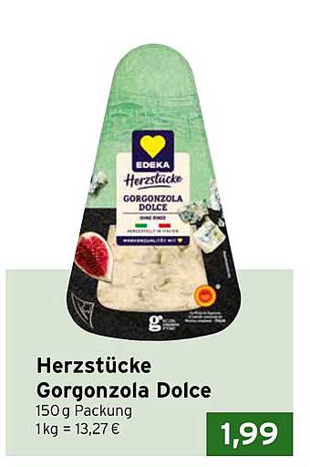 Herzstücke Gorgonzola Dolce 150 g Packung