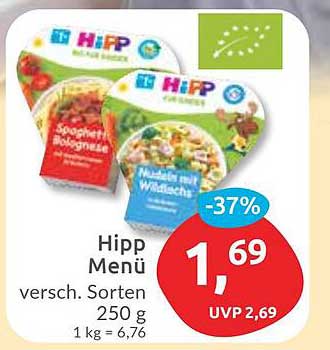 Hipp Menü - verschiedene Sorten, 250 g