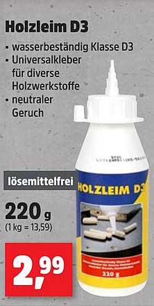 Holzleim D3 - wasserbeständig und vielseitig