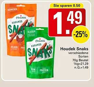 Houdek Snacks verschiedene Sorten 70g Beutel