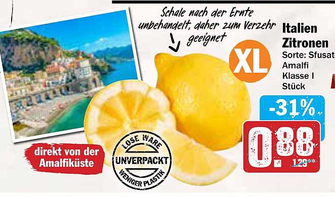 Italienische Zitronen XL - direkt von der Amalfiküste