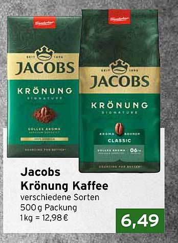 Jacobs Krönung Kaffee verschiedene Sorten 500 g