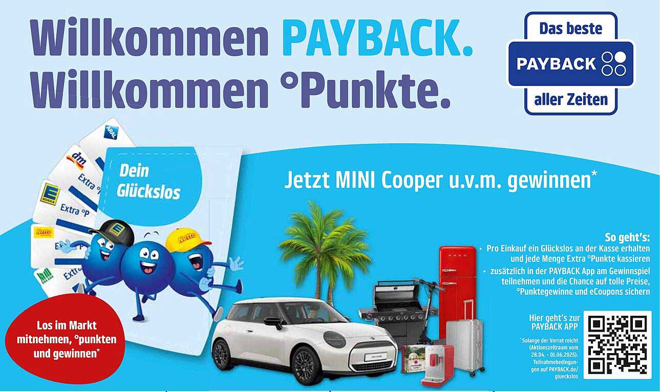 Jetzt MINI Cooper u.v.m. gewinnen* - PAYBACK Aktion