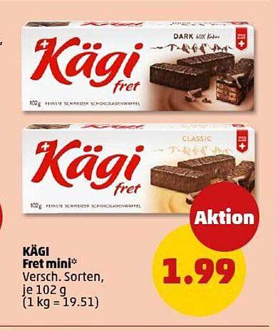 KÄGI Fret mini - Verschiedene Sorten, je 102 g