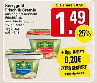 Kerrygold Frisch & Cremig Frischkäse 150g Becher