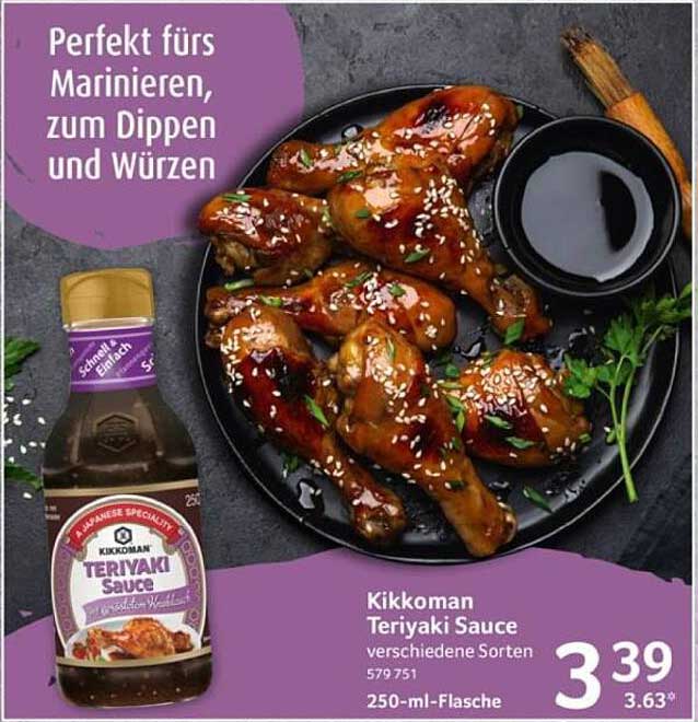 Kikkoman Teriyaki Sauce – perfekt fürs Marinieren, Dips und Würzen