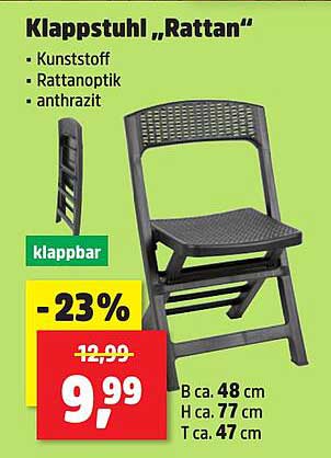 Klappstuhl „Rattan“