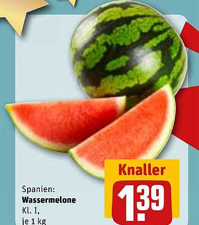 Knaller: Wassermelone Kl. I, je 1 kg
